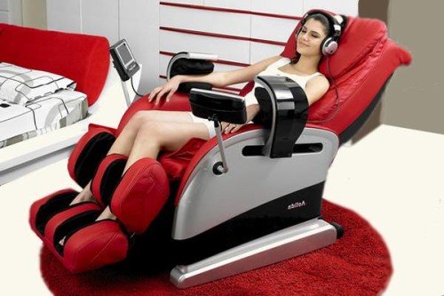 Использование массажного кресла