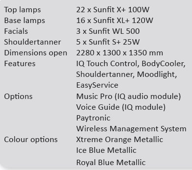 солярий горизонтальный q10 характеристики