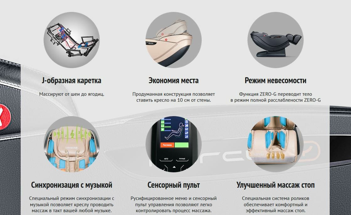 Массажное кресло Mercury YAMAGUCHI характеристики