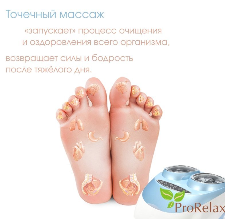 Аппарат для массажа ног RT-1895 opisanie Аппарат для массажа ног RT-1895 opisanie