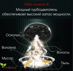 робот пылесос i5 Top Technology мощность
