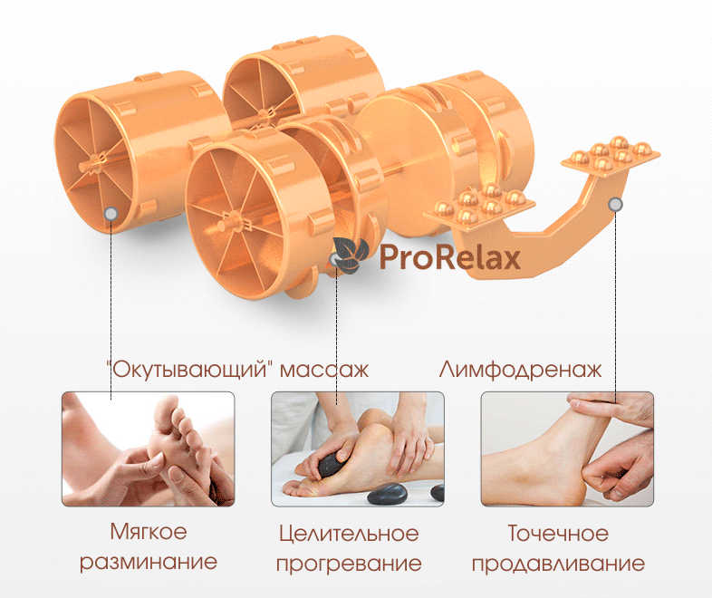 массажер для ног N-181 с прогреванием Top Technology