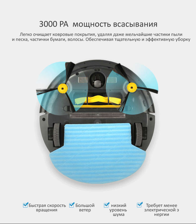 LIECTROUX B6009 Робот Пылесос мощность