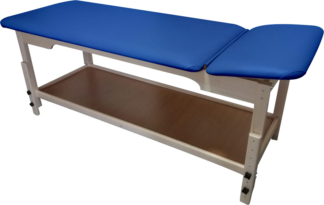 Стационарный массажный стол PR_007 синий