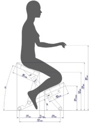Коленный стул для исправления осанки ProRelax