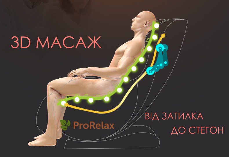 МАСАЖНЕ КРІСЛО ЛЕО 3д масаж