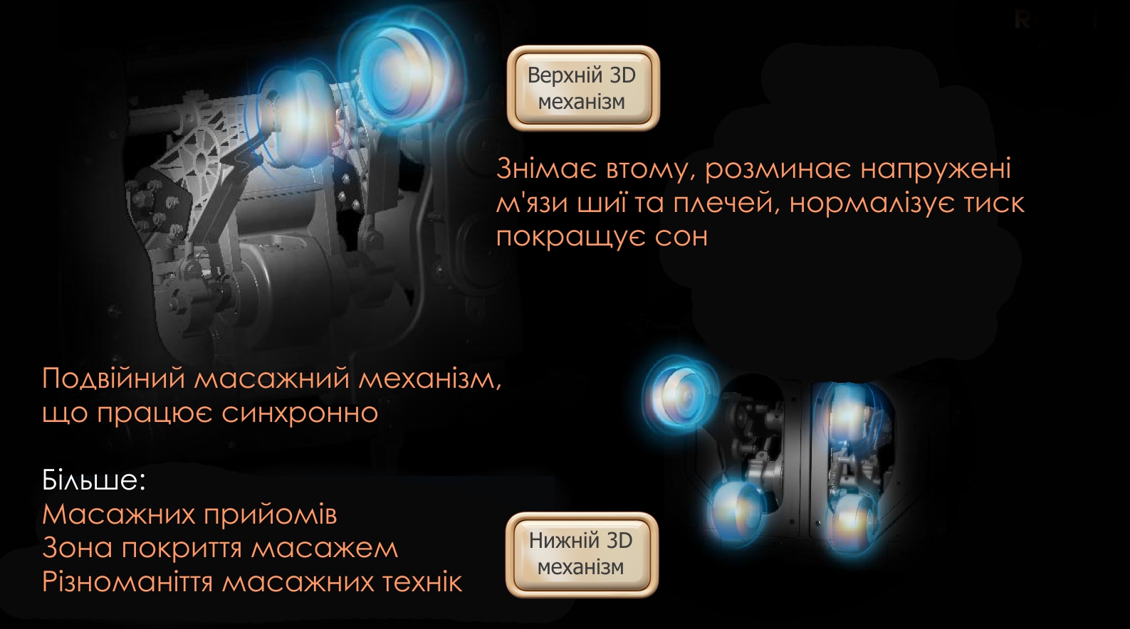 верхний масаж Масажне крісло Бордо