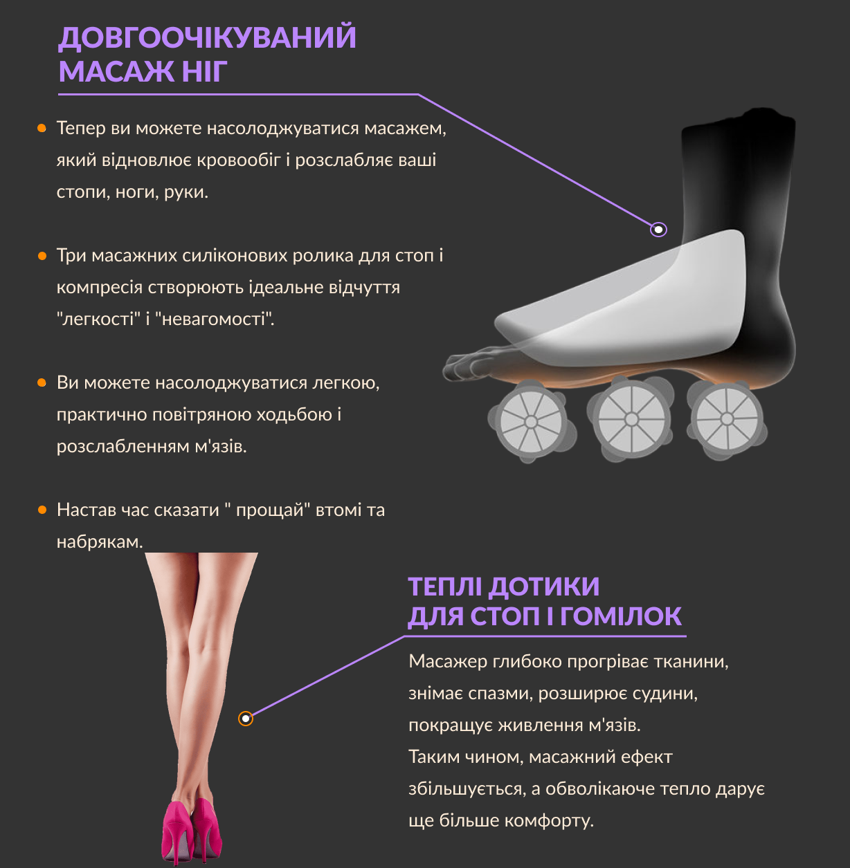 опис, функції, особливості, характеристики масажера для ніг Victory