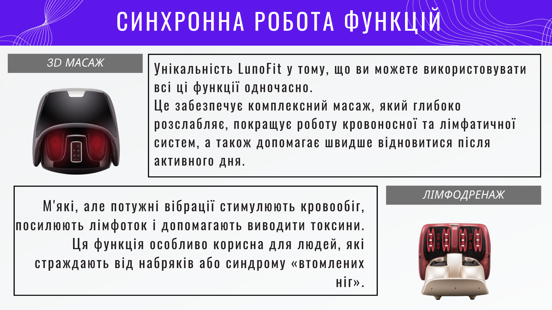 електричні масажери для ніг