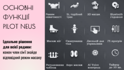крісло з масажем пілот неус функції