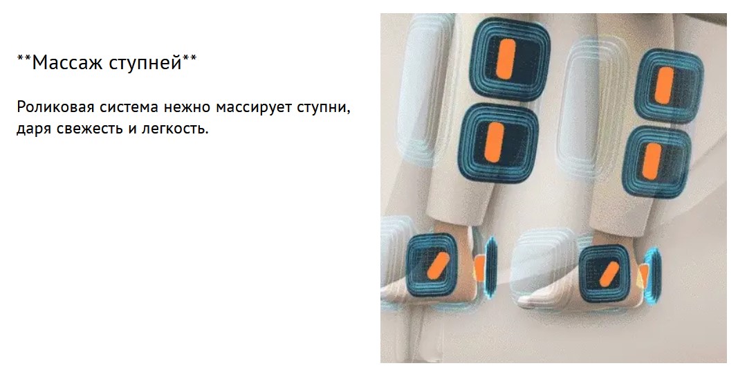 массаж ног Массажное кресло Prime