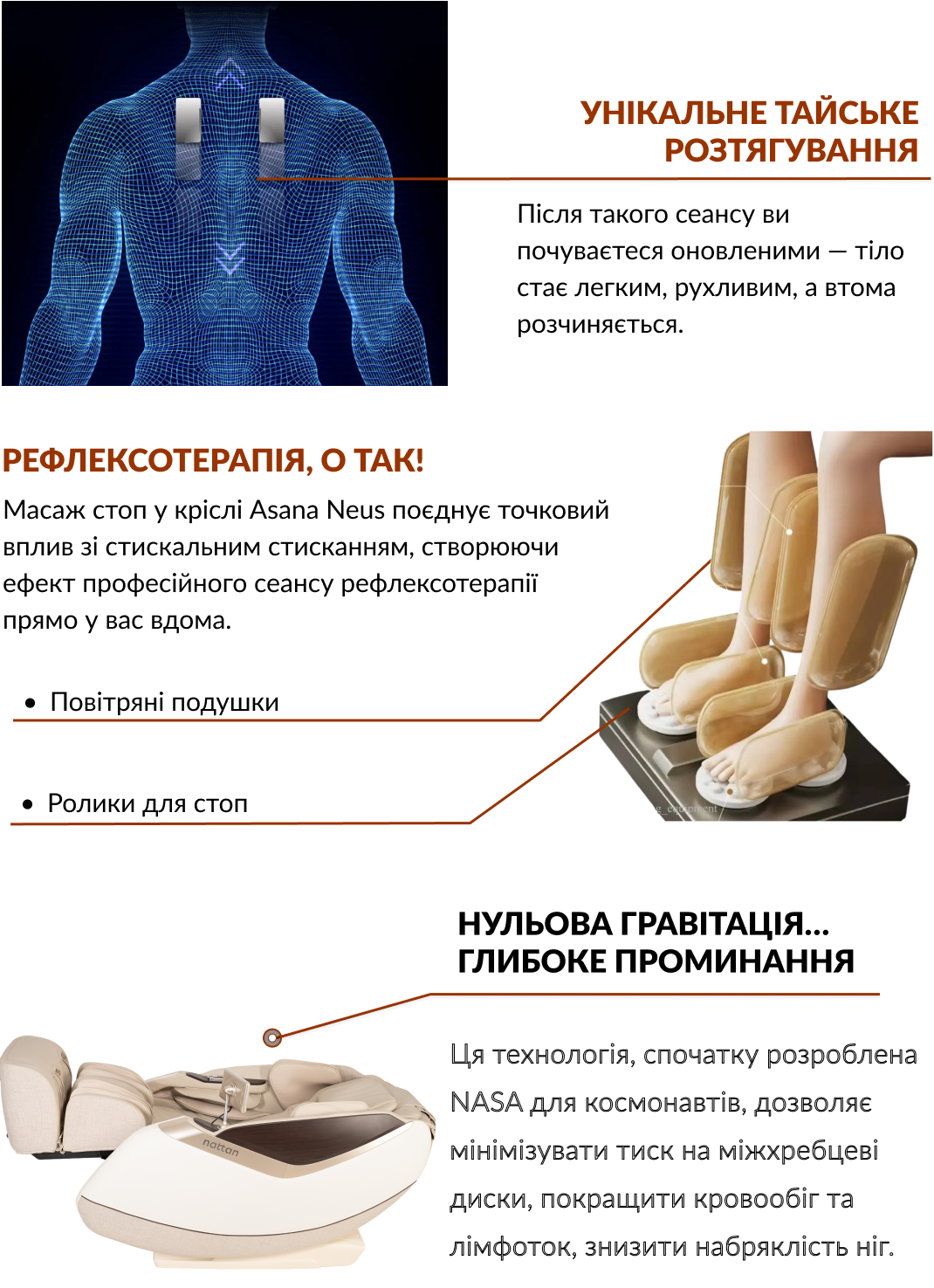 Масаж стоп у Asana Neus