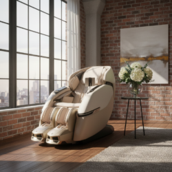Массажное кресло Оптимус в интьере гостинной Прорелакс optimus rongtai Prorelax